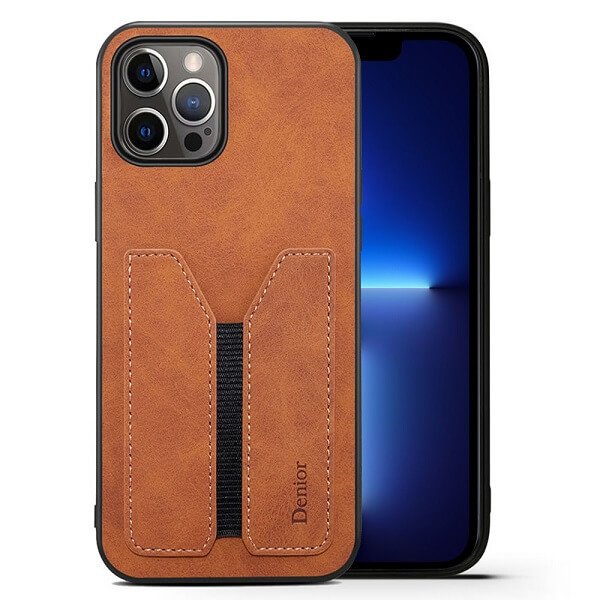 Brown Denior Apple iPhone 13 Pro Max Leather Case Brown Denior Apple iPhone 13 Pro Max Leather Case